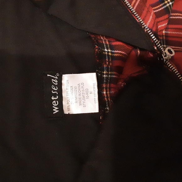 Halloween - Wet Seal plaid school girl skirt size Medium - Picture 2 of 3